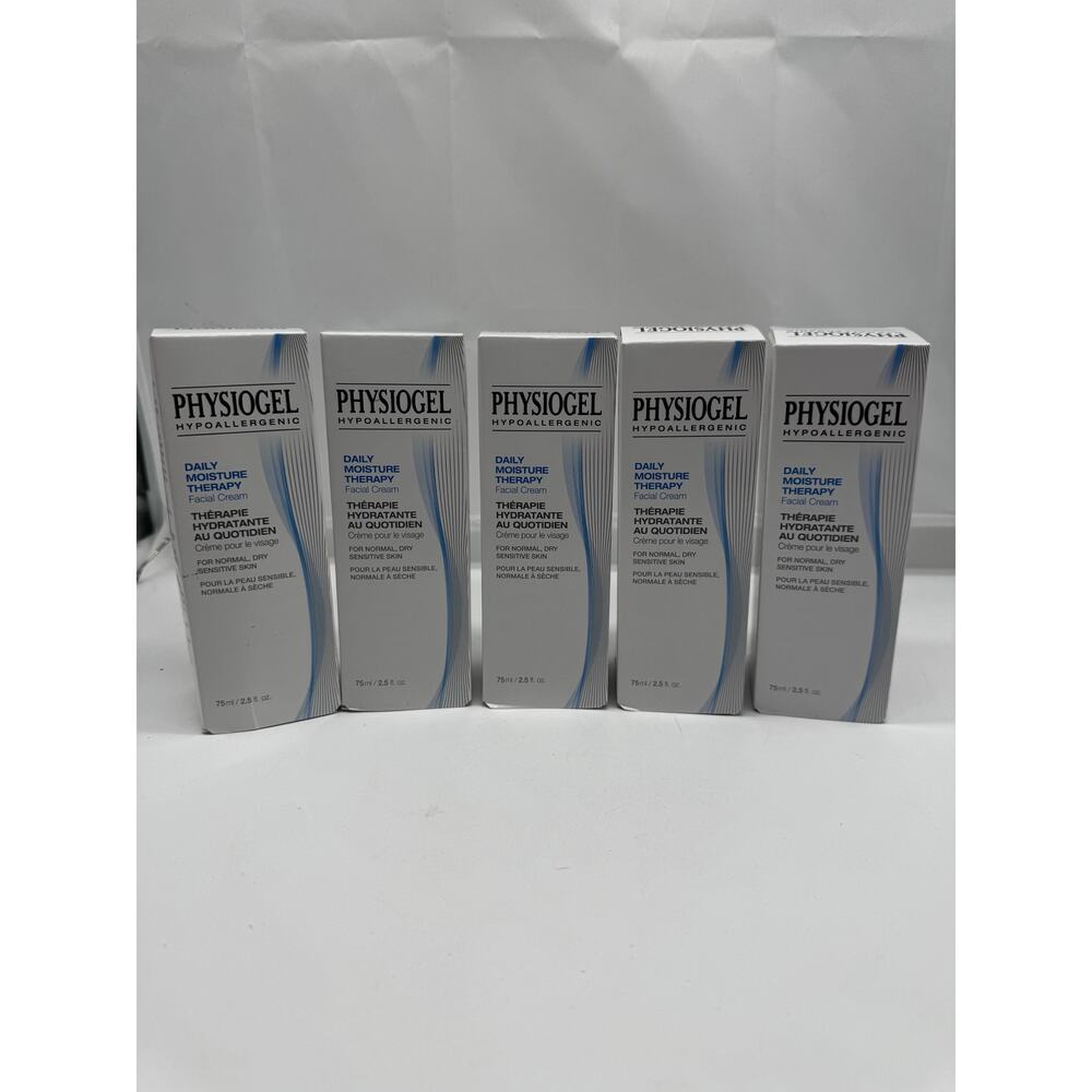 Lot of 5 - Physiogel Daily Moisture Therapy Facial cream 2.5 oz - READ